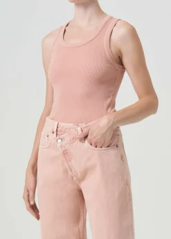 AGOLDE Poppy Tank In Pink Salt Flash Sale