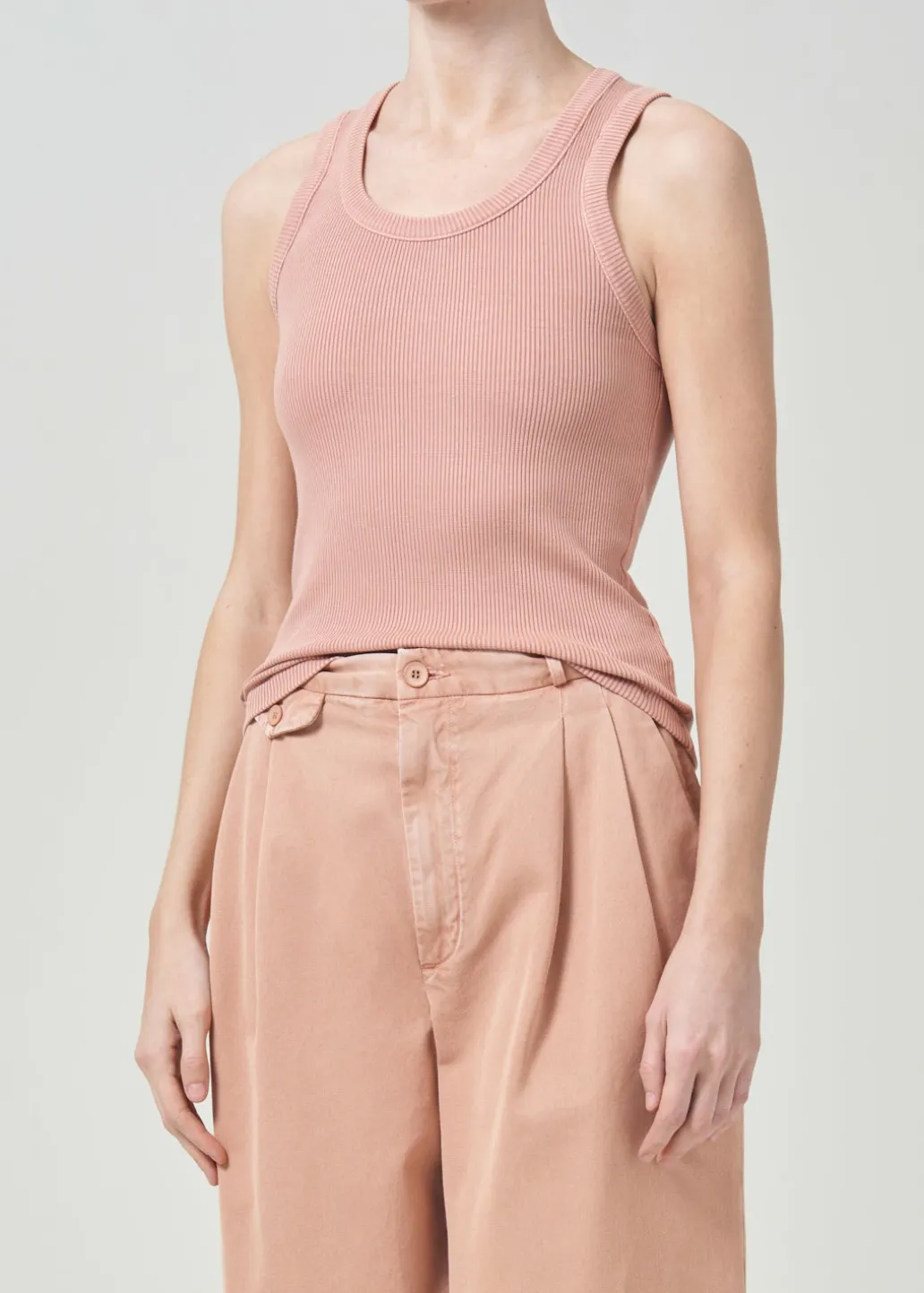 AGOLDE Poppy Tank In Sherbet New