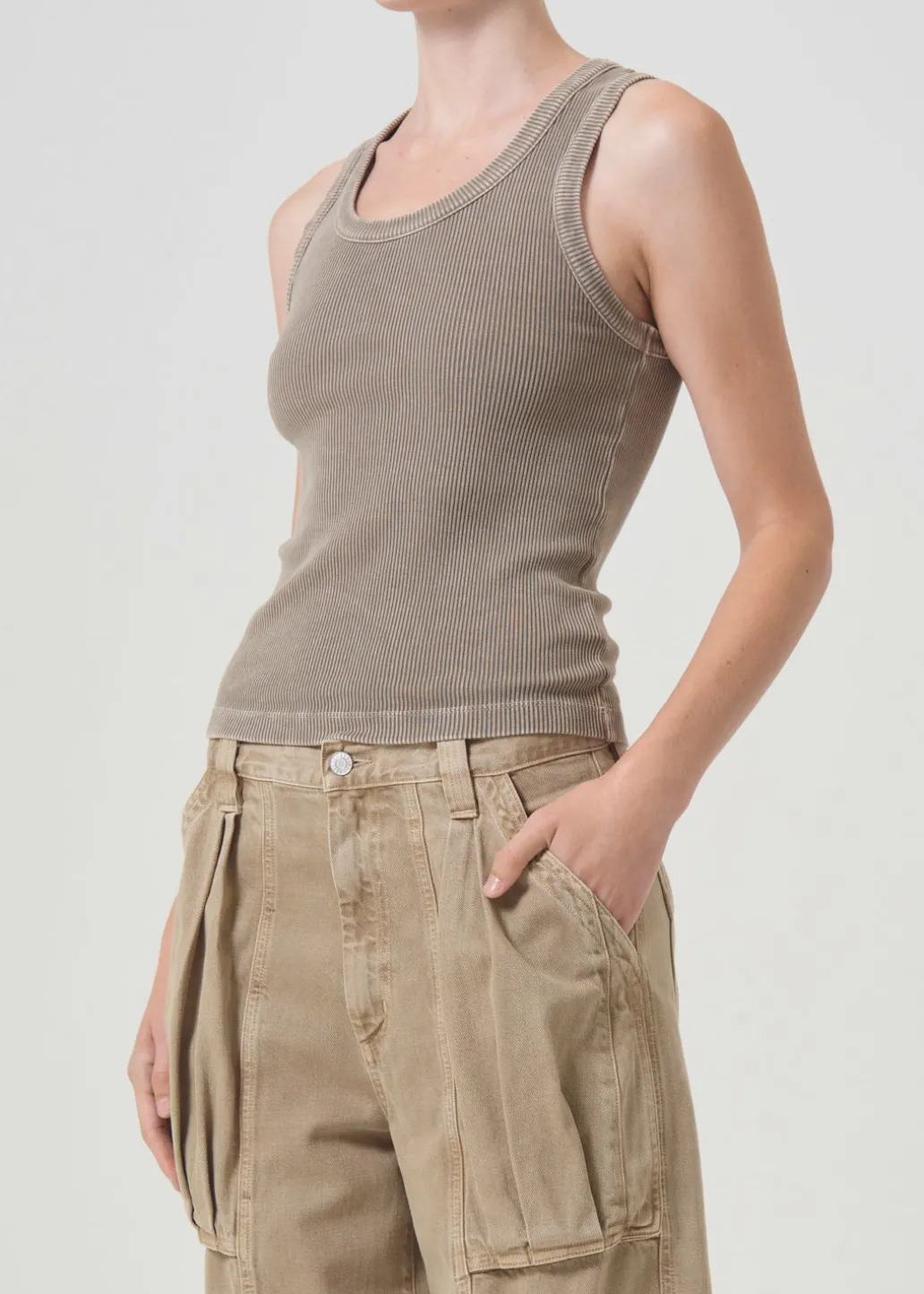 AGOLDE Poppy Tank In Trail Online