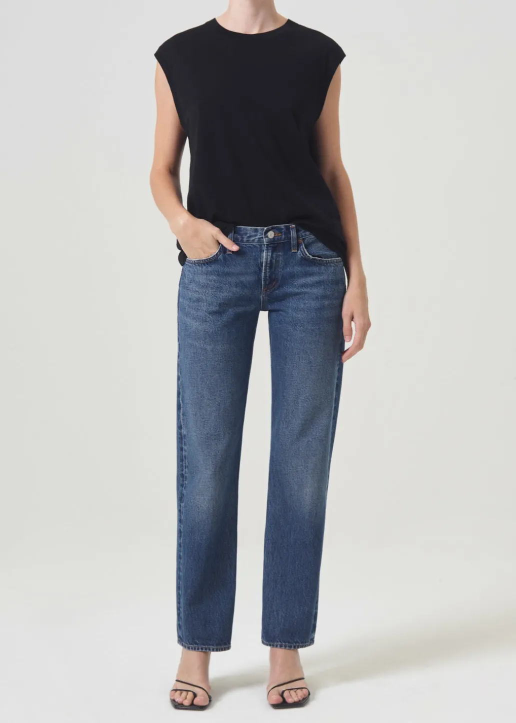 AGOLDE Raya Muscle Tee In Black Best Sale