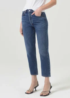 AGOLDE Riley High Rise Straight Crop In Control Cheap