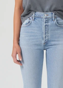 AGOLDE Riley High Rise Straight Crop (Stretch) In Dynamic New