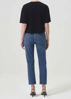 AGOLDE Riley High Rise Straight Crop (Stretch) In Pose Cheap