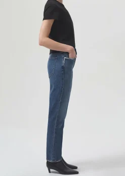 AGOLDE Riley Long High Rise Straight (Stretch) In Pose Discount