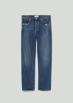 AGOLDE Riley Long High Rise Straight (Stretch) In Pose Discount