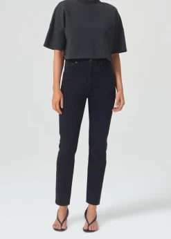 AGOLDE Riley Long High Rise Straight (Stretch) In Compilation Clearance