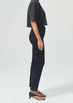 AGOLDE Riley Long High Rise Straight (Stretch) In Compilation Clearance