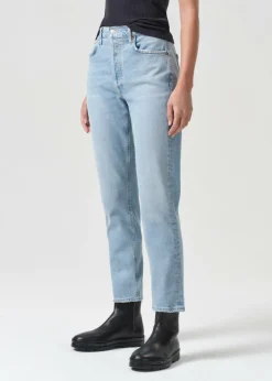 AGOLDE Riley Long High Rise Straight (Stretch) In Issue Store