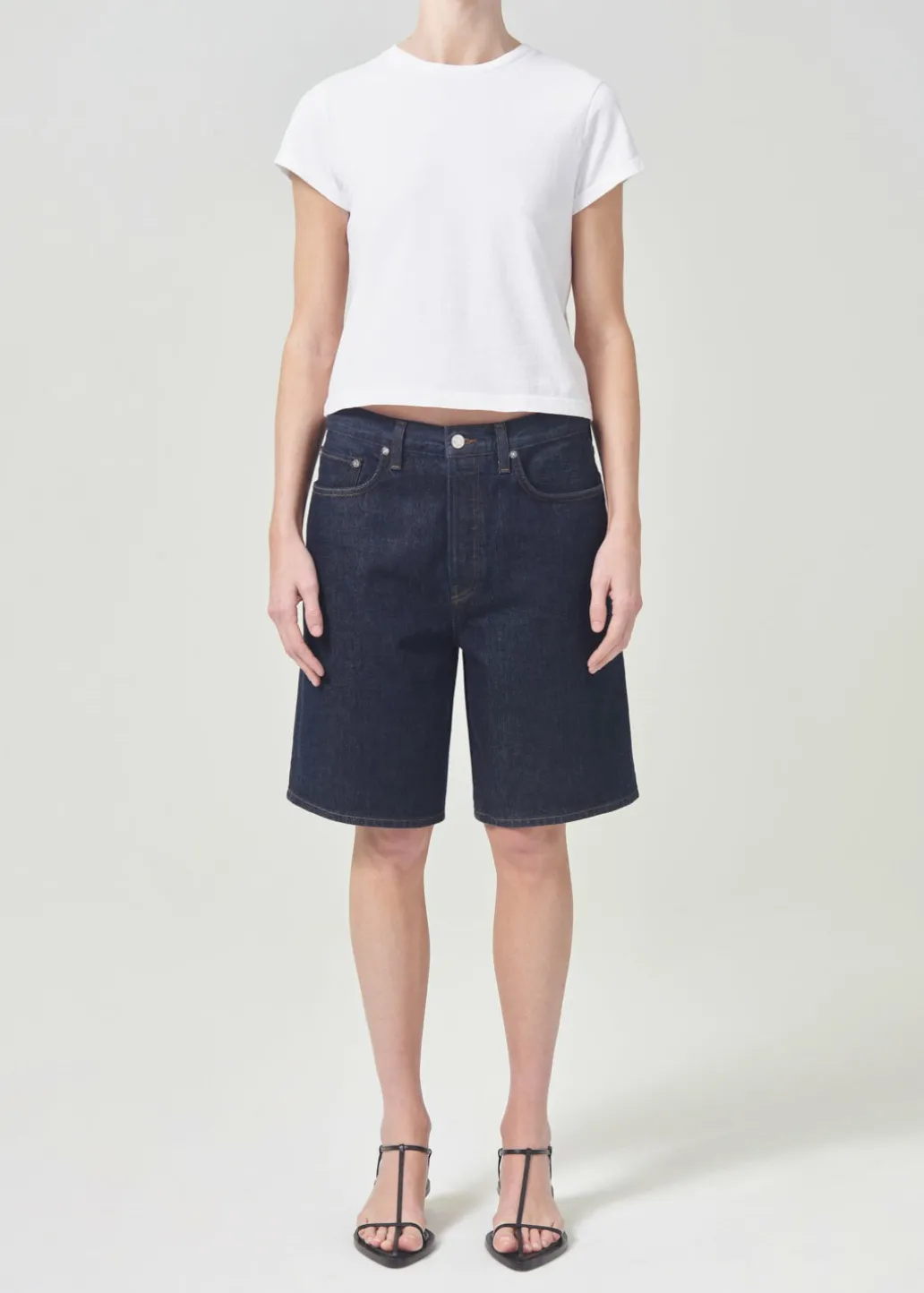 AGOLDE Risha Short In Pure Clearance