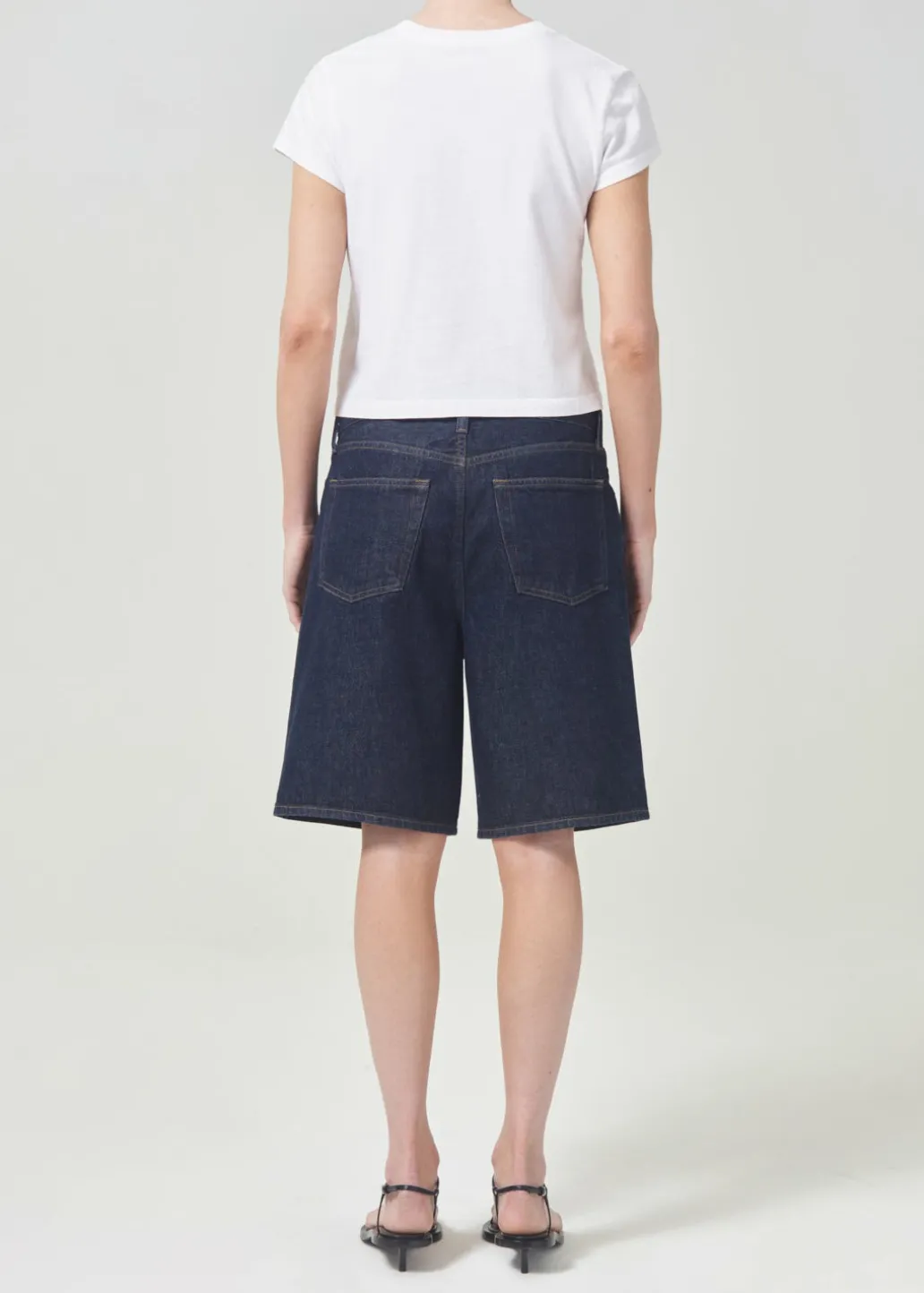 AGOLDE Risha Short In Pure Clearance