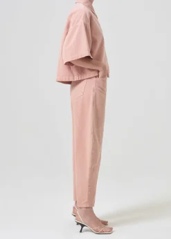 AGOLDE Rona Box Shirt In Pink Salt Best Sale
