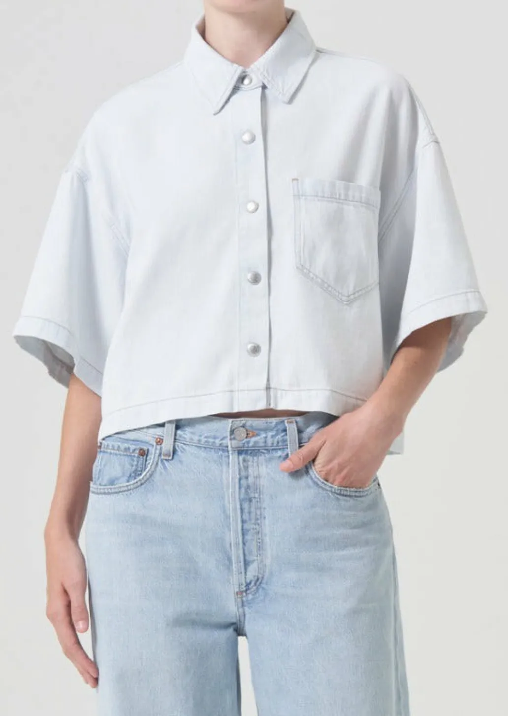 AGOLDE Rona Box Shirt In Shift Shop