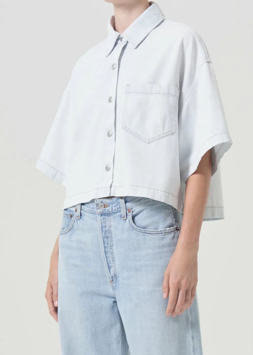AGOLDE Rona Box Shirt In Shift Shop