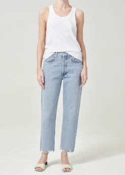 AGOLDE 90'S Crop Mid Rise Straight In Nerve Best