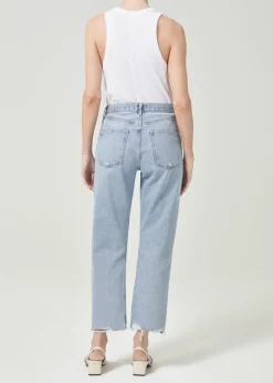 AGOLDE 90'S Crop Mid Rise Straight In Nerve Best