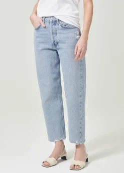 AGOLDE 90'S Crop Mid Rise Straight In Nerve Best