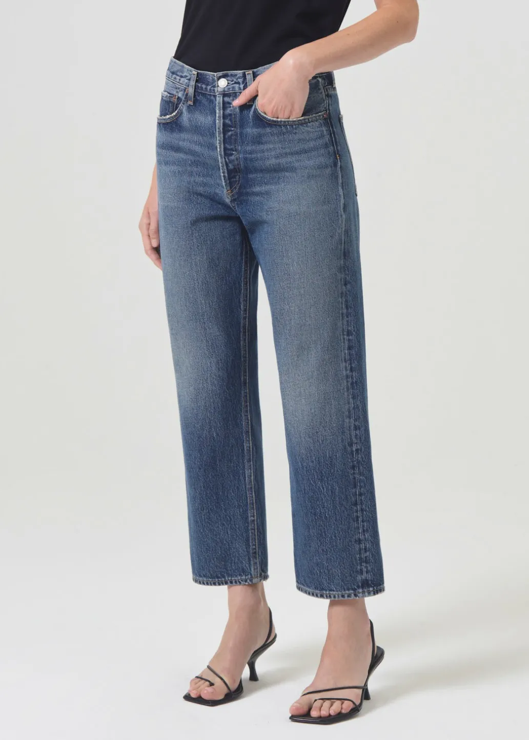 AGOLDE 90'S Crop Mid Rise Straight In Imagine Store