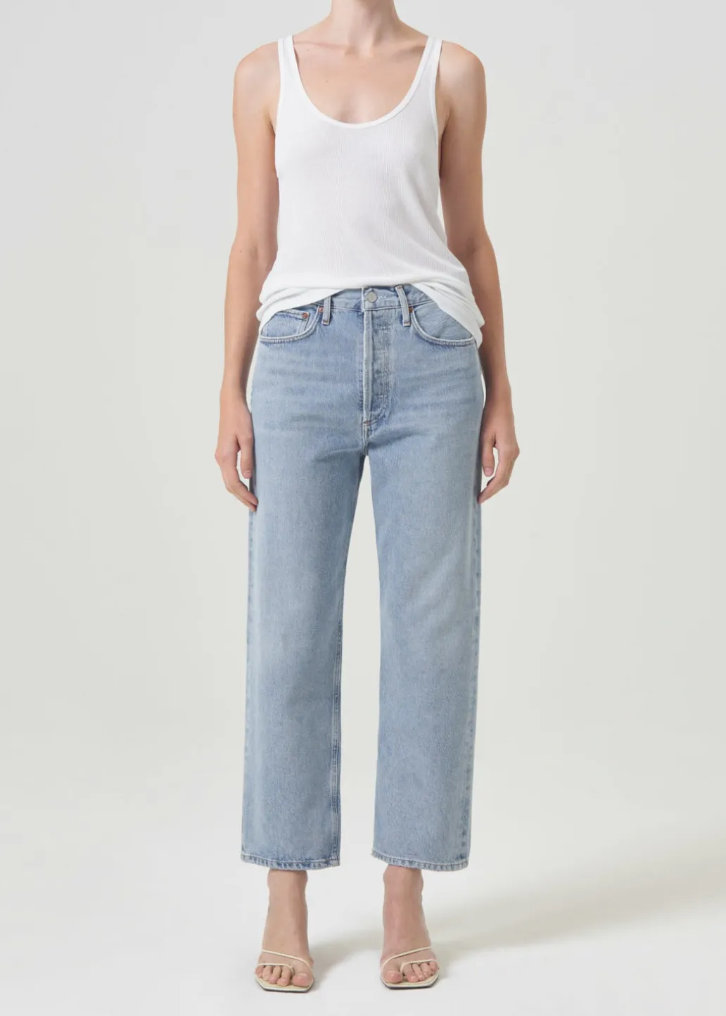 AGOLDE 90'S Crop Mid Rise Straight In Replica Fashion