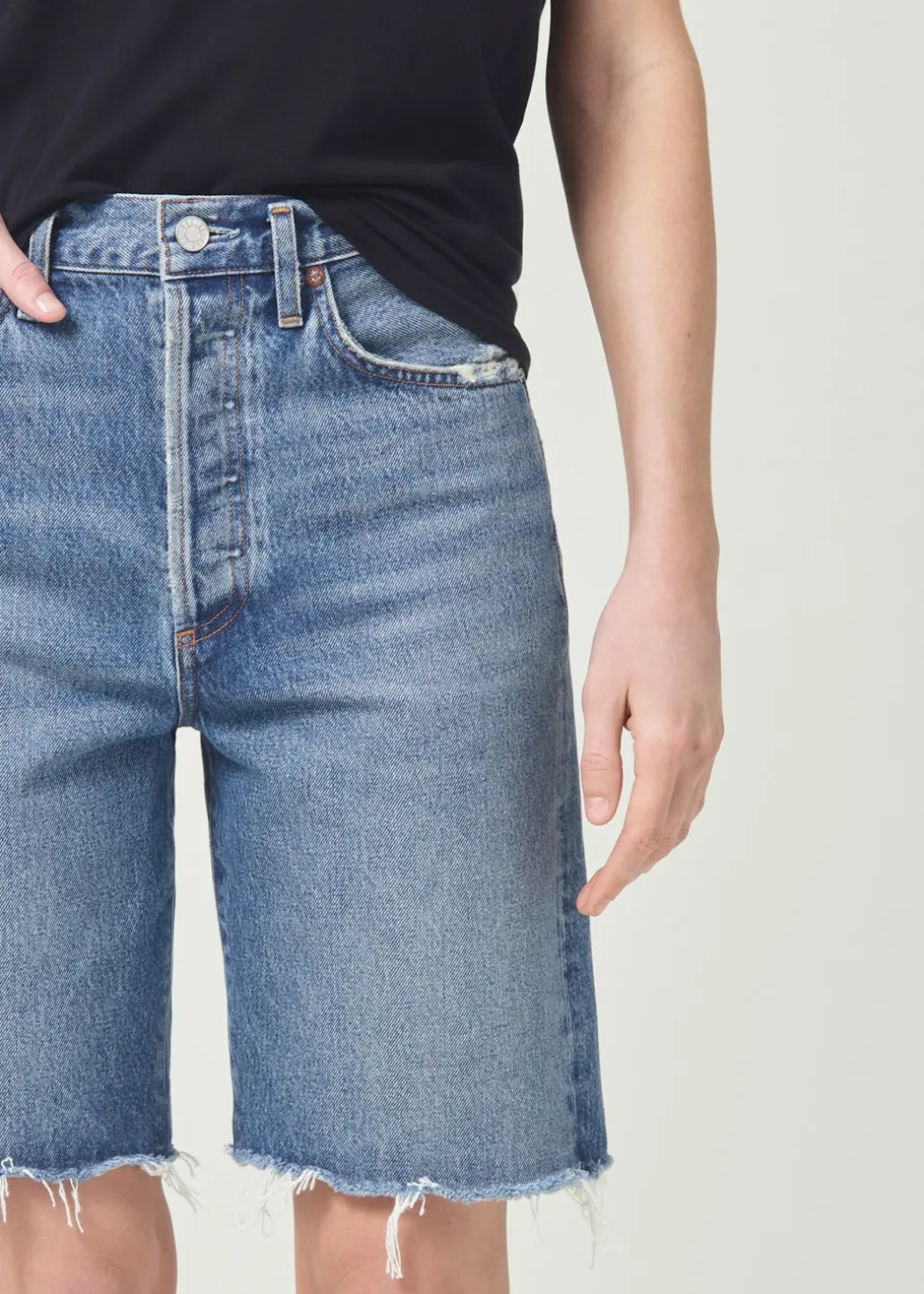AGOLDE 90'S Mid Rise Loose Short In Precision Discount