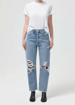 AGOLDE 90'S Mid Rise Straight In Fall Out Online