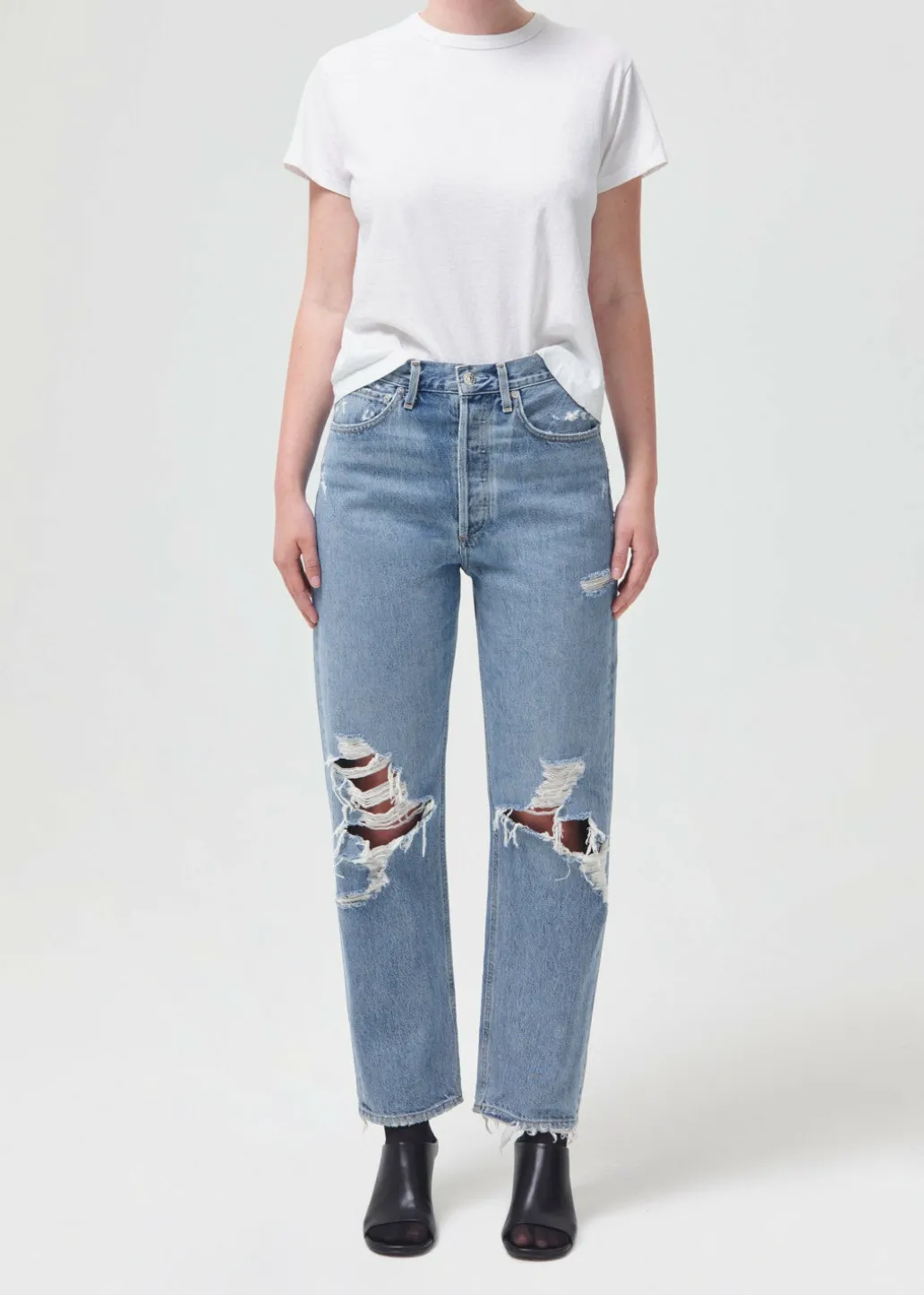 AGOLDE 90'S Mid Rise Straight In Fall Out Online