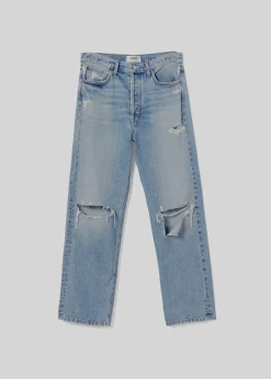 AGOLDE 90'S Mid Rise Straight In Threadbare Shop