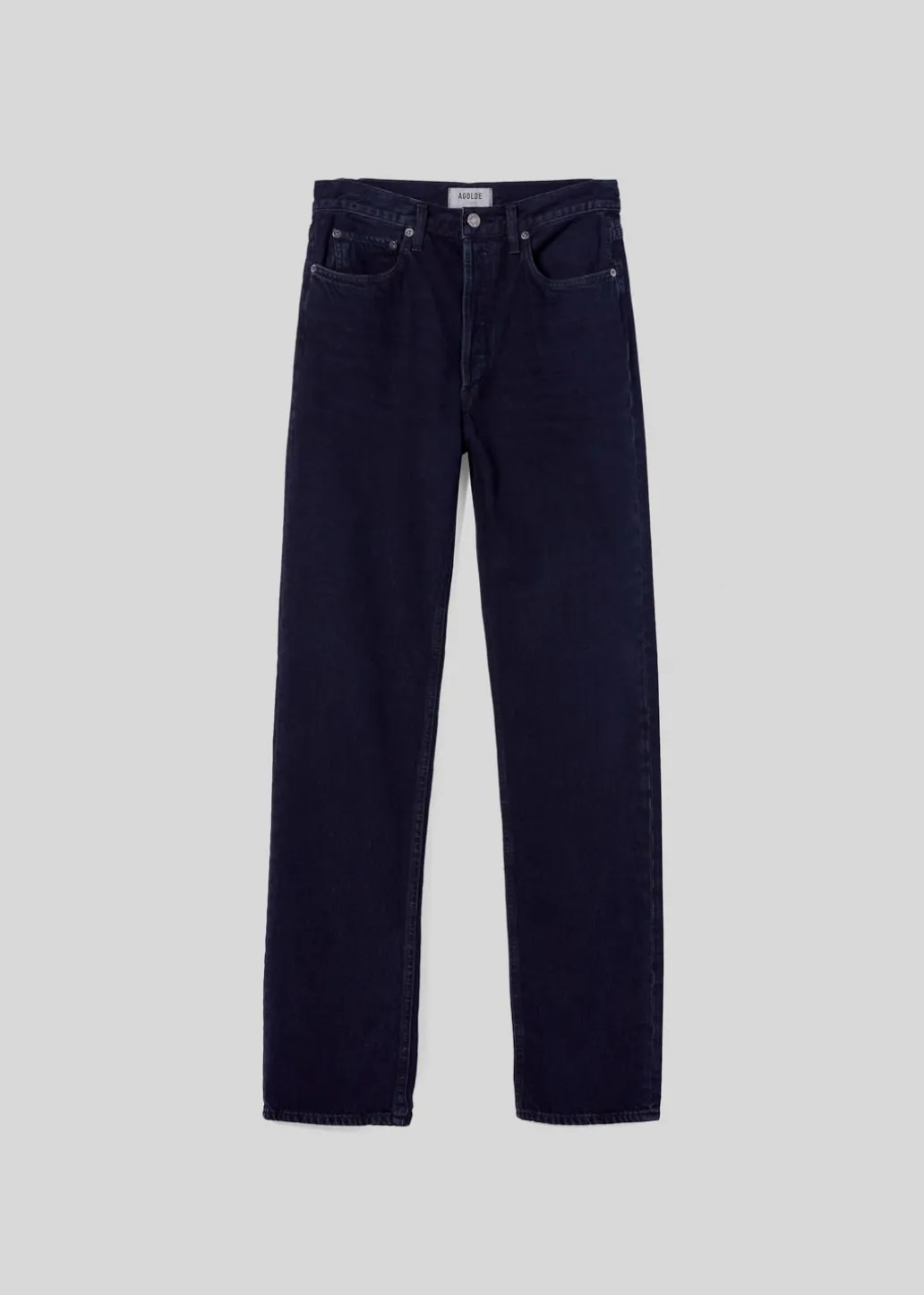 AGOLDE 90'S Pinch Waist High Rise Straight Long In Crushed Sale