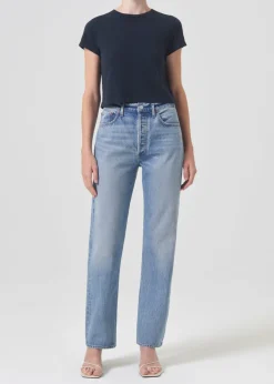 AGOLDE 90'S Pinch Waist High Rise Straight In Infinite Hot