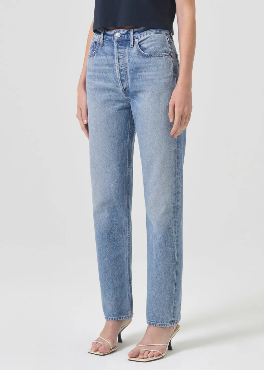 AGOLDE 90'S Pinch Waist High Rise Straight In Infinite Hot