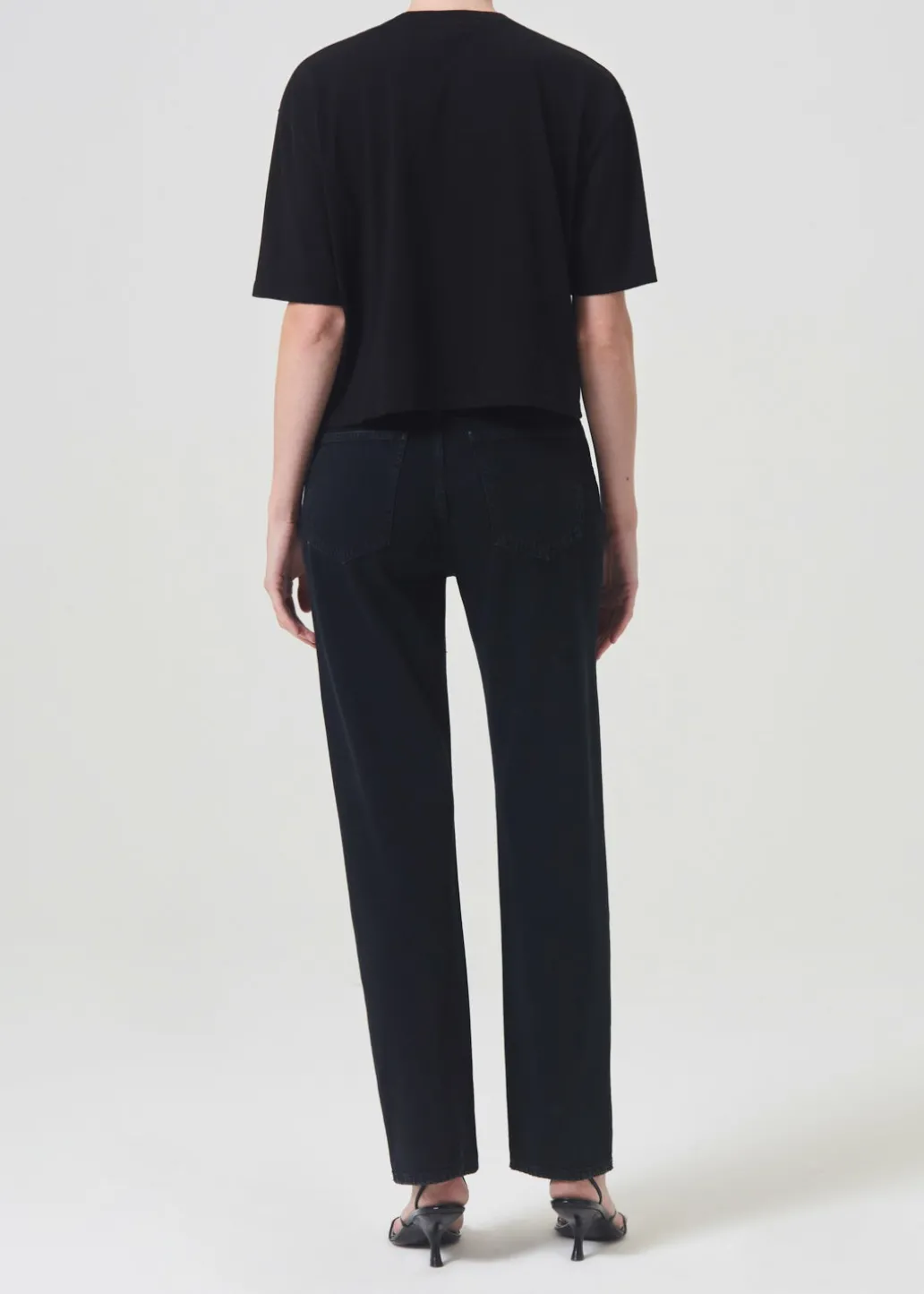 AGOLDE 90'S Pinch Waist High Rise Straight In Crushed Best