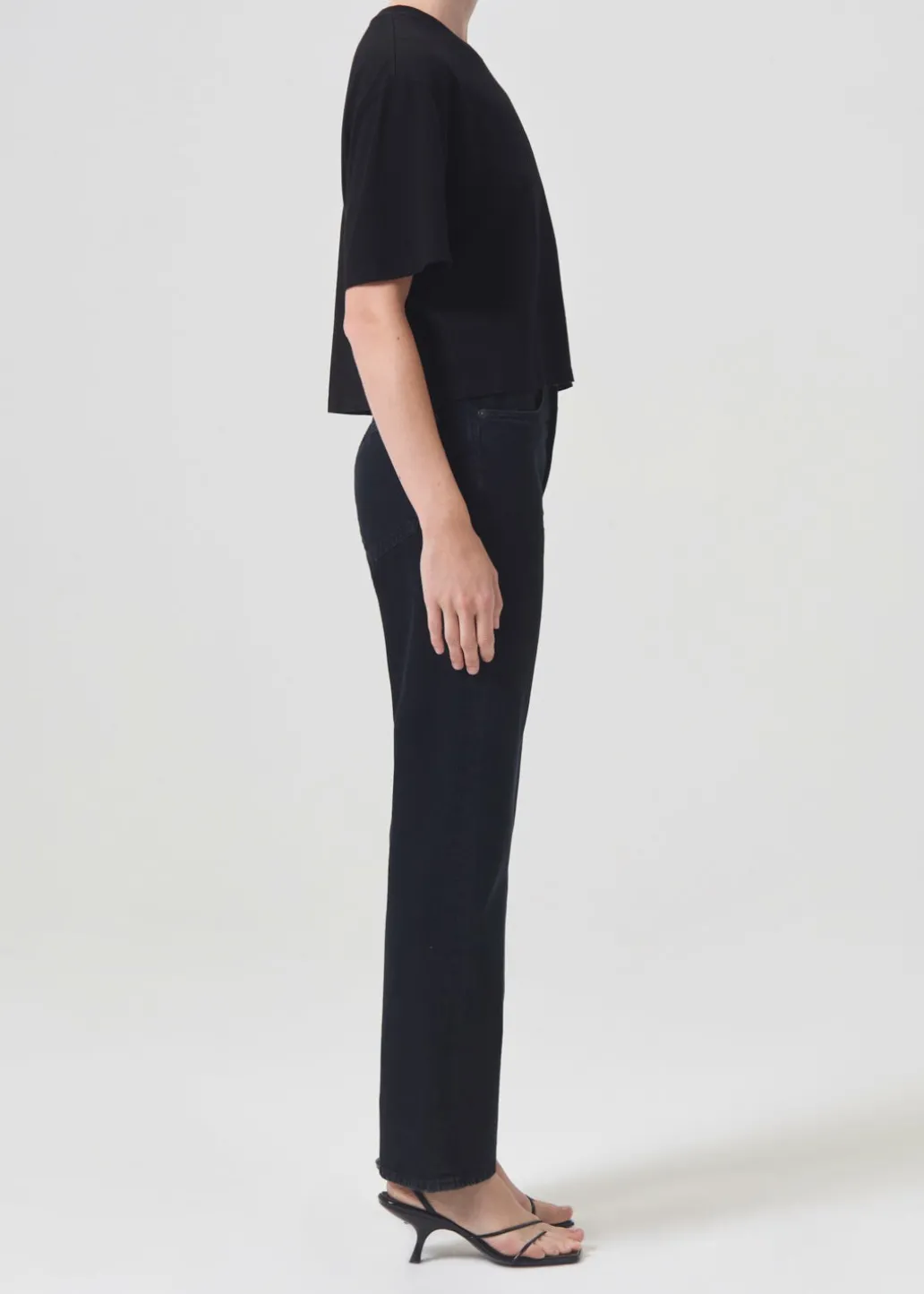 AGOLDE 90'S Pinch Waist High Rise Straight In Crushed Best