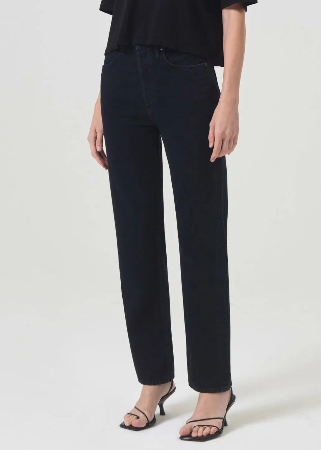 AGOLDE 90'S Pinch Waist High Rise Straight In Crushed Best