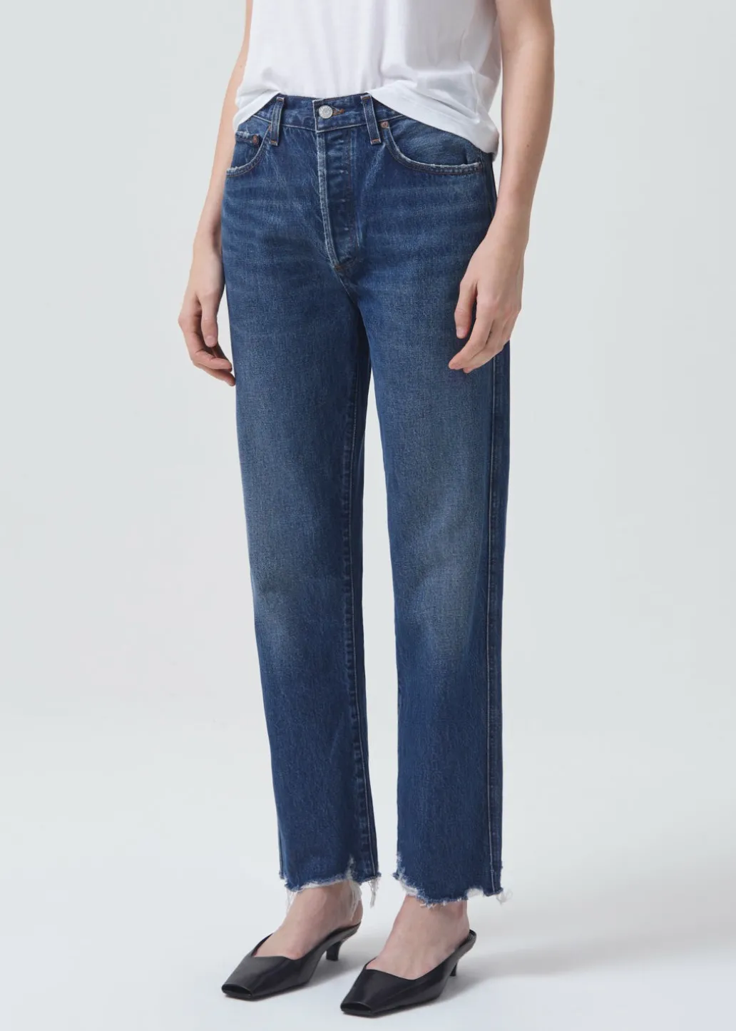 AGOLDE 90'S Pinch Waist High Rise Straight In Swindle Cheap