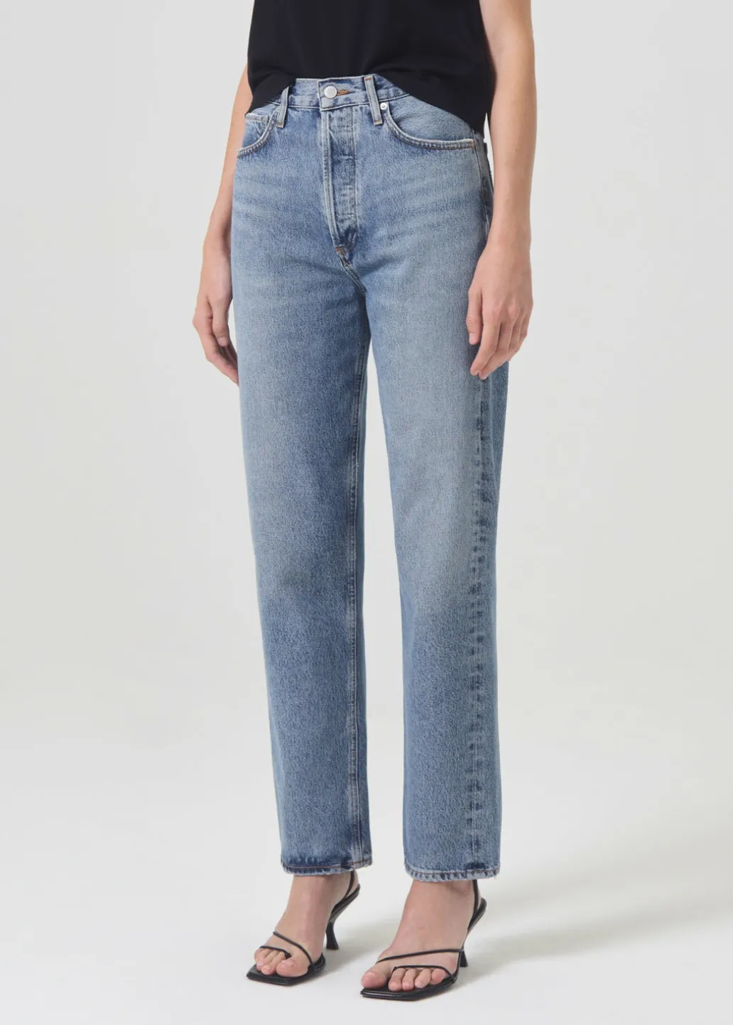 AGOLDE 90'S Pinch Waist High Rise Straight In Navigate Clearance