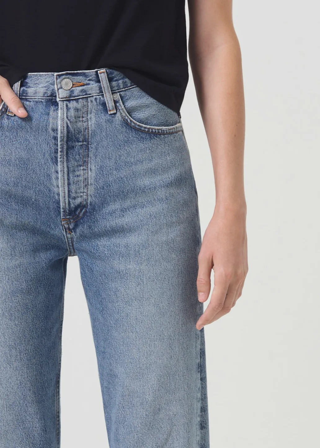 AGOLDE 90'S Pinch Waist High Rise Straight In Navigate Clearance