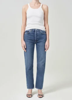AGOLDE 90'S Pinch Waist High Rise Straight In Range Discount