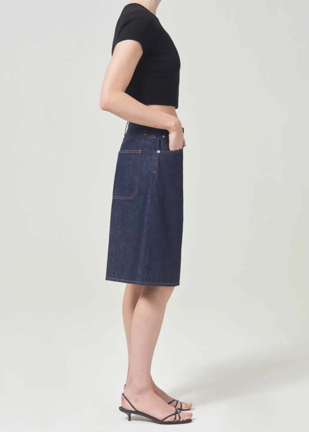 AGOLDE Savannah Tee In Black Flash Sale