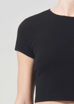 AGOLDE Savannah Tee In Black Flash Sale