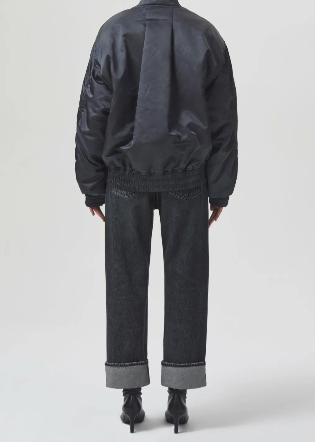 AGOLDE Shoreditch Ski Club X Nisa Bomber Jacket In Slate Outlet