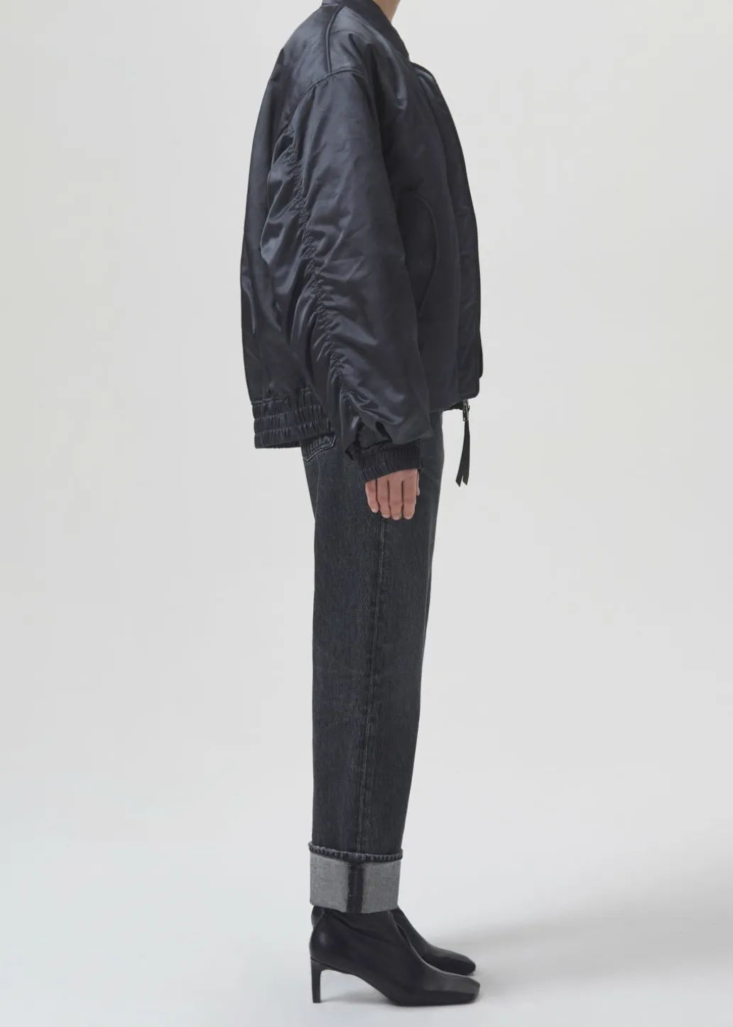 AGOLDE Shoreditch Ski Club X Nisa Bomber Jacket In Slate Outlet