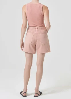 AGOLDE Stella High Rise Short In Pink Salt Cheap