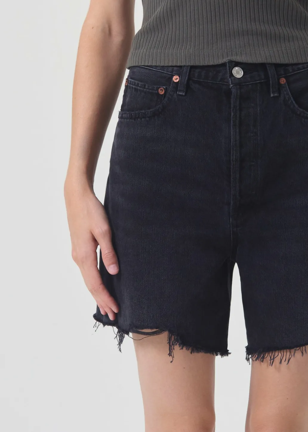 AGOLDE Stella High Rise Short In Gone Cheap