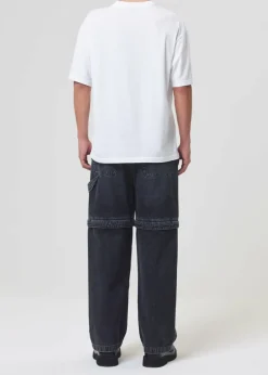 AGOLDE Sumner Tee (Kim) In White Metal Outlet