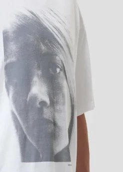 AGOLDE Sumner Tee (Kim) In White Metal Outlet